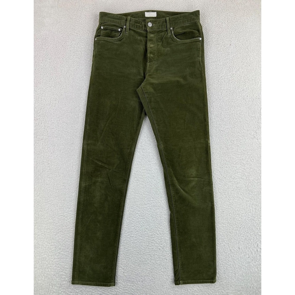 Mother The Chaser Jeans Mens 30x30 Green Slim Tapered Stretch Corduroy Pants